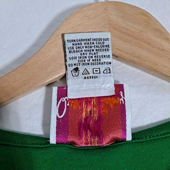 Quacker Factory Blouse Women Size XL 2pc Set Long Sleeve Scoop Neck Holiday - Picture 9 of 12